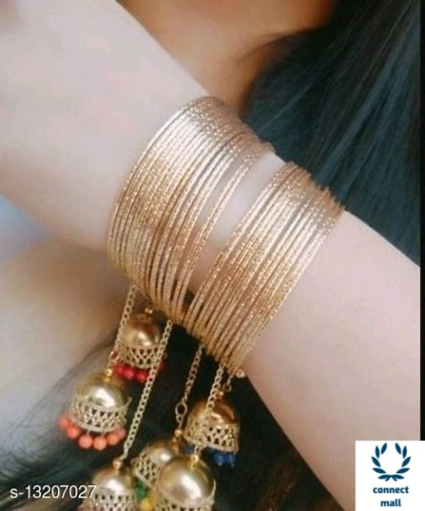 Samridhi DC Oxidised Silver Adjustable Bracelet Bangles - Adjustable, Goden, Artificial Beads, Bangle Style